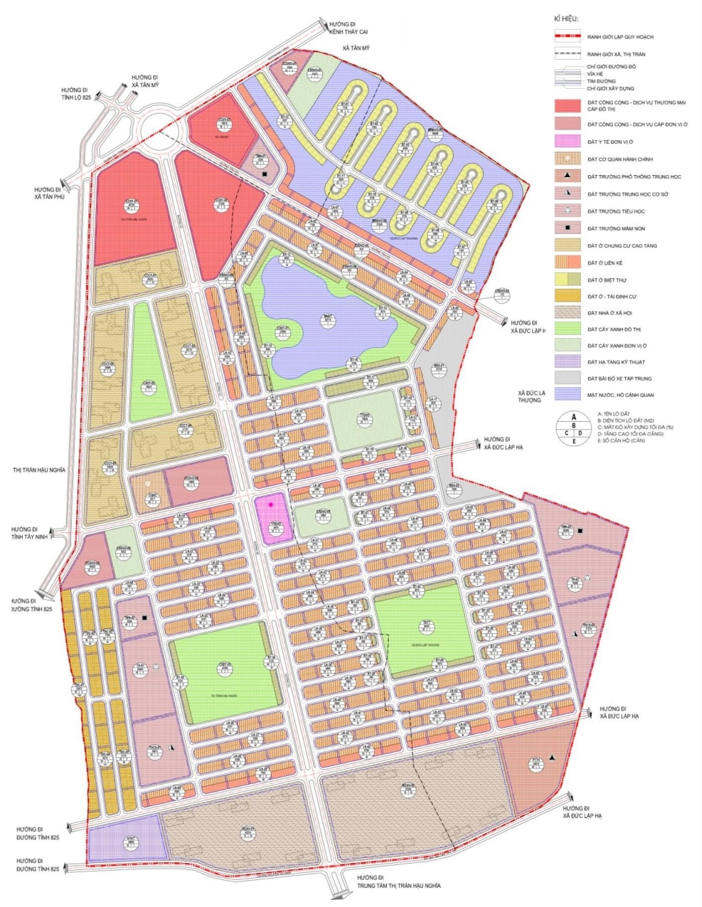 Mặt bằng dự án Vinhomes Green City Long An
