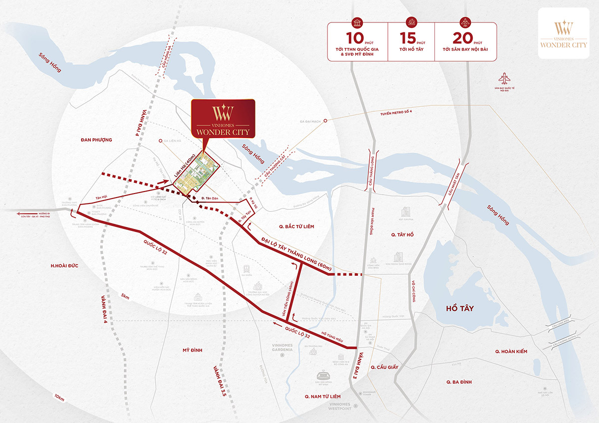 Vị trí Vinhomes Wonder City